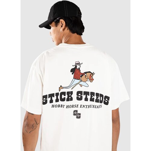 A-Lab Stick Steeds Boxy T-shirt white Slike