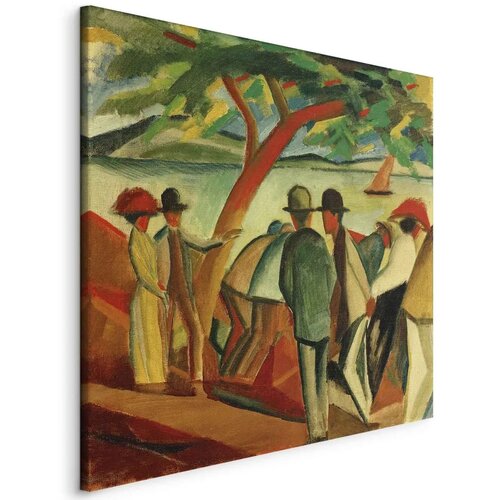  Slika - August Macke – Spaziergänger am See 80x80 Standard Cene