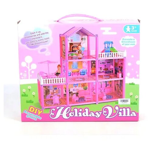Magic Toys Holiday Villa pink kućica za lutke Cene