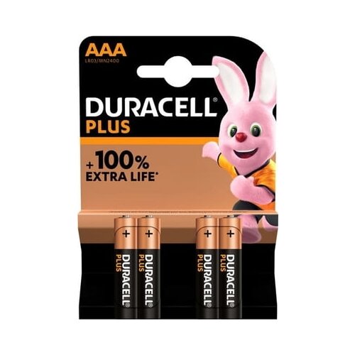 Duracell Baterije Plus AAA (MN2400/LR03) - paket 4 kom. Slike