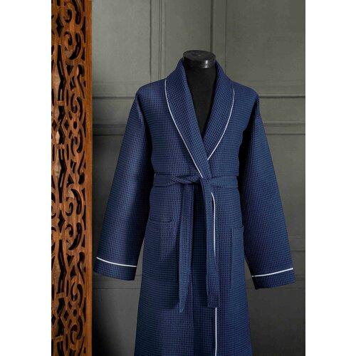  soho - dark blue dark blue unisex bathrobe Cene