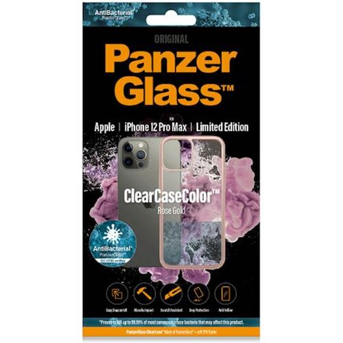 PanzerGlass ClearCaseColor futrola za Apple iPhone 12 Pro Max - Roza Cene