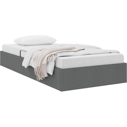vidaXL Krevet s od storage s pohranom Tamnosiva 203 x 100 cm Tkanina - Tamnosiva 100 x 203 cm Cene