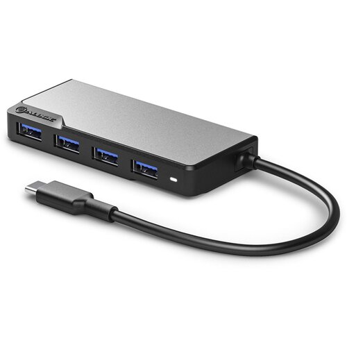 ALOGIC Fusion Swift USB-C 4-Port Hub Space Gray Cene