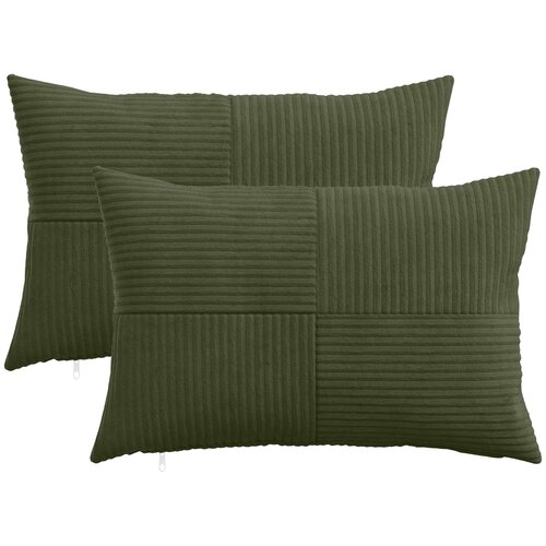  Presvlaka za jastuk 2 pcs ALMELO Zelena 50 x 75 cm Kord Cene