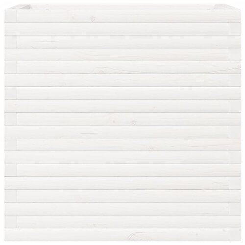  Vrtna sadilica bijela 70x40x68,5 cm od masivne borovine Slike