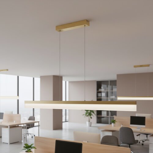 Toolight Viseća lampa LED APP1694-CP 120 cm Zlatna Bru&amp;scaron;ena Slike