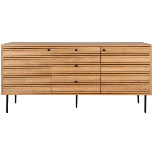 House Nordic Nizka komoda v hrastovem dekorju v naravni barvi 150x74 cm Kyoto – Cene