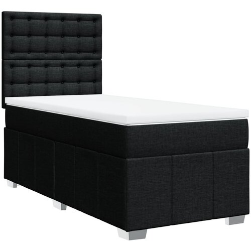 Maison Chic Box spring postelja - Vzmetna postelja z vzmetnico črna 100x200 cm blago SL24020, (21879592) Cene