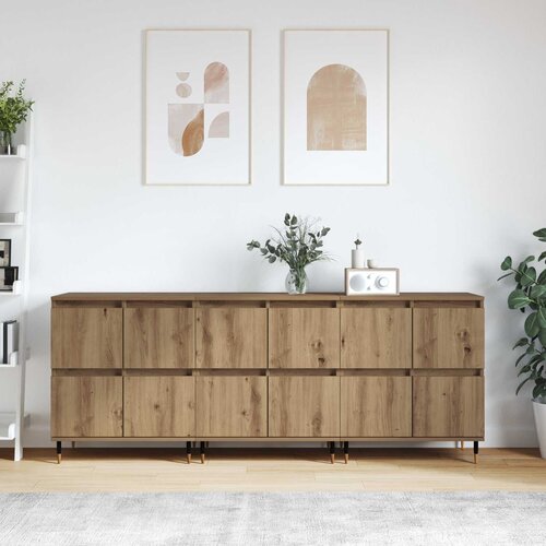Ormarić za pohranu 3 pcs Umjetnički hrast 60 x 35 x 70 cm Cijene