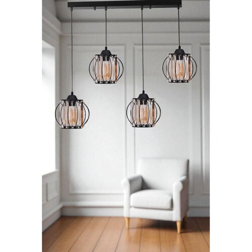 Opviq Luster 9042-6 Crni Cene