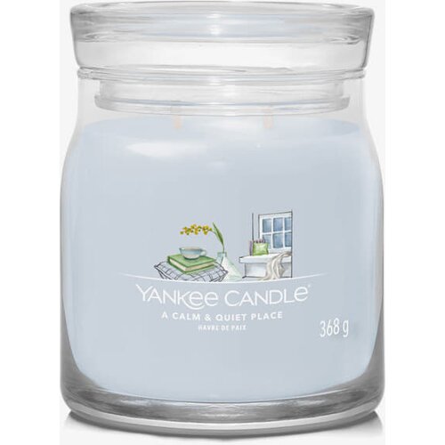 Yankee Candle Signature Medium Jar 2 Wicks - A Calm & Quiet Place Universal Cene