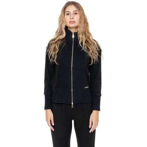 Leone 1947 Telovniki & Jope Woman Full Zip High Collar Warm Touch Črna Cene