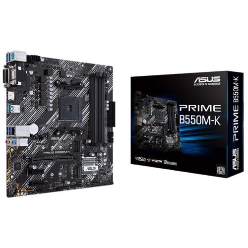Asus MB PRIME B550M-K AMD B550, AM4, 4xDDR4 VGA,DVI,HDMI, RAID, micro ATX Cijene