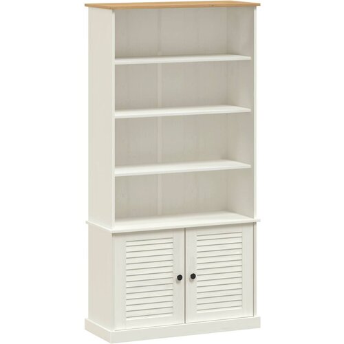 Maison Chic Knjižna omara - Knjižni regal VIGO bela 85x35x170 cm trdna borovina, (21724592) Cene