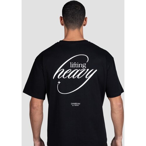 GymBeam Lifting Heavy T-shirt Black S Cene