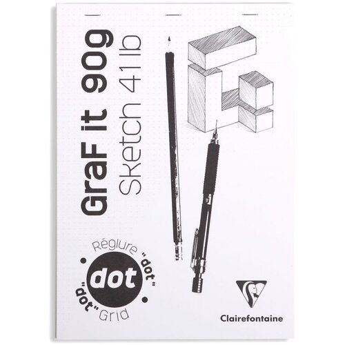 Clairefontaine blok Graf it za suhu tehniku A4 90gr, mix boja, dotpad (točkice) Cijene
