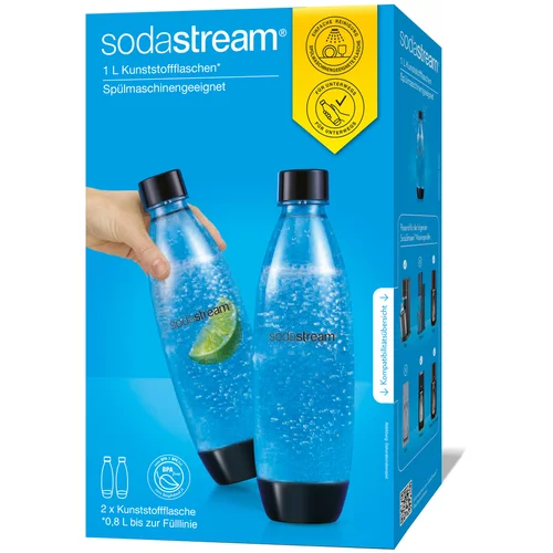 Sodastream Twinpack schwarz 1 Liter