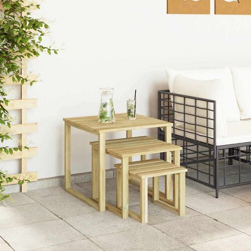  Stol 3 pcs Prirodna Impregnirana borovina Slike
