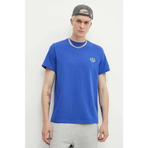 A.P.C. Pamučna majica t-shirt raymond za muškarce, s aplikacijom, COEZC-H26840