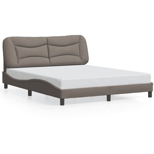 Maison Chic Posteljni okvir - Dvoposteljna postelja - Zakonska postelja brez vzmetnice taupe 160x200 cm blago-J4213, (21763142) Cene