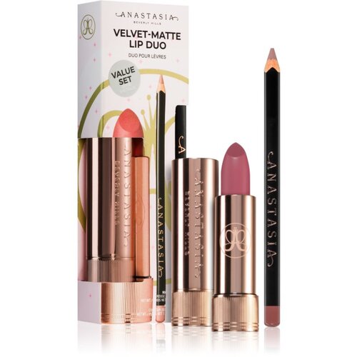 Anastasia Beverly Hills Velvet-Matte Lip Duo poklon set Muted Mauve & Hush Rose(za usne) nijansa Cijene