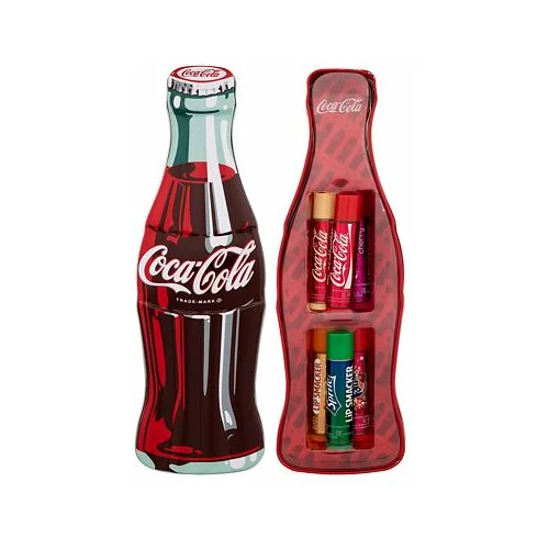 Lip Smacker Coca-Cola Vintage Bottle darilni set balzam za ustnice 6 x 4 g + pločevinasta škatlica