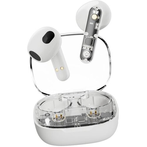 Streetz Bluetooth TWS Slu&amp;scaron;alice, Transparentne Bijele Slike
