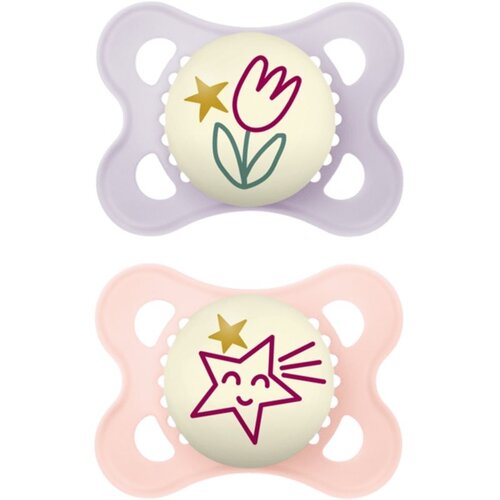 Mam Original Night 0m+ duda Purple/ Pink 2 kom Cene