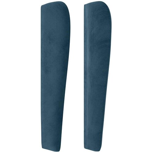  Uzglavlje s u&amp;scaron;ima tamnoplavo 93x23x118/128 cm bar&amp;scaron;unasto Slike
