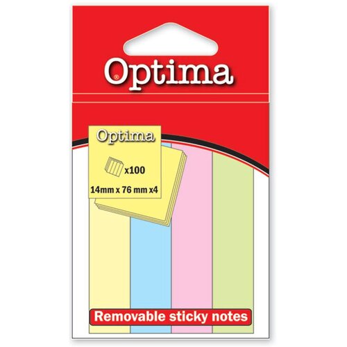 Optima Označevalci (76 x 14 mm), 4 x 50 listov Slike