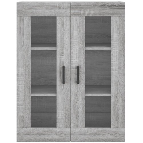  Visoka komoda siva sonome 69,5x34x180 cm od konstruiranog drva Slike