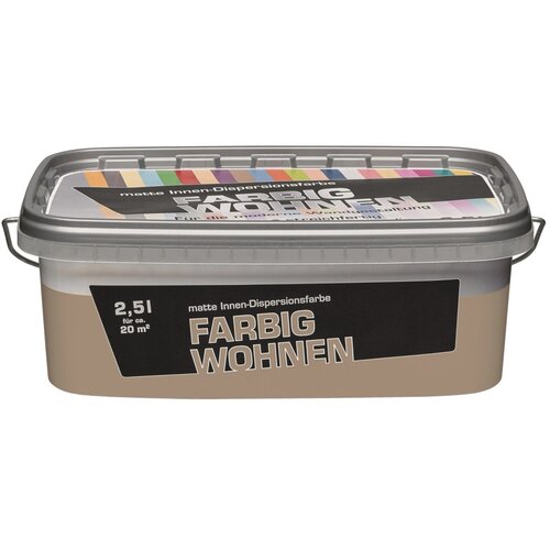 Farbig Wohnen Notranja disperzijska barva Cappuccino mat 2,5 l Slike