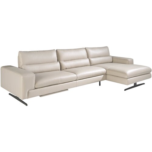 Angel Cerdá Kavč Chaiselongue (R) v usnju in mat jeklu, (20571330) Cene