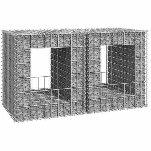 vidaXL Gabionska košara steber 2 kosa 50x50x60 cm železo Cene