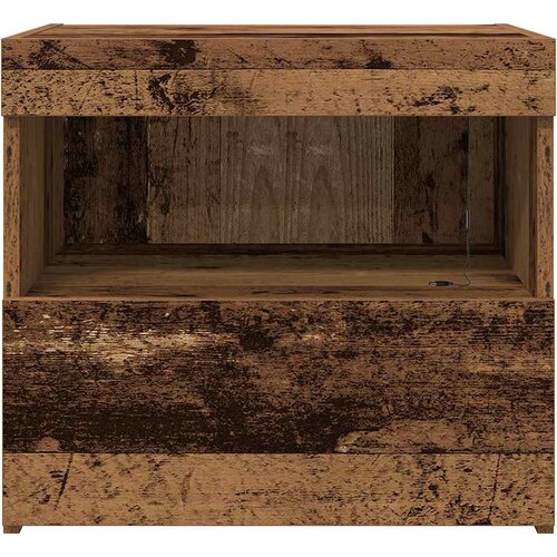  Noćni ormar 2 pcs Staro drvo 50 x 40 x 45 cm Konstruirano drvo Slike