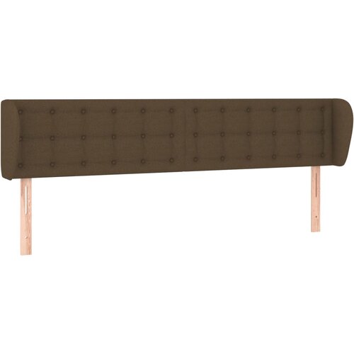 Maison Chic vzglavna omarica - nočna omarica - posteljna omarica z ušesi temno rjavo 203x23x78/88 cm blago, (21710836) Cene