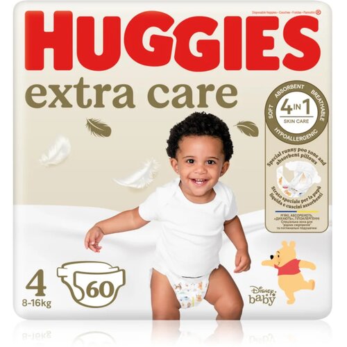 Huggies Extra Care Size 4 plenice za enkratno uporabo 8-16 kg 60 kos Cene