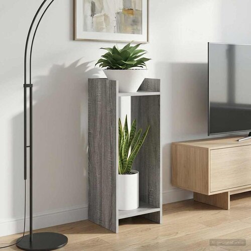  Stalak za biljke s policom Sivi Sonoma 30 x 30 x 80 cm Cene