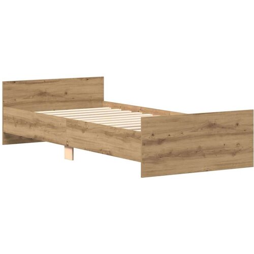 VidaXL okvir kreveta bez madraca boja hrasta artisan 100x200 cm Slike