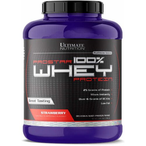 Ultimate Nutrition 100% Whey Prostar, Jagoda, 2.39kg Cene