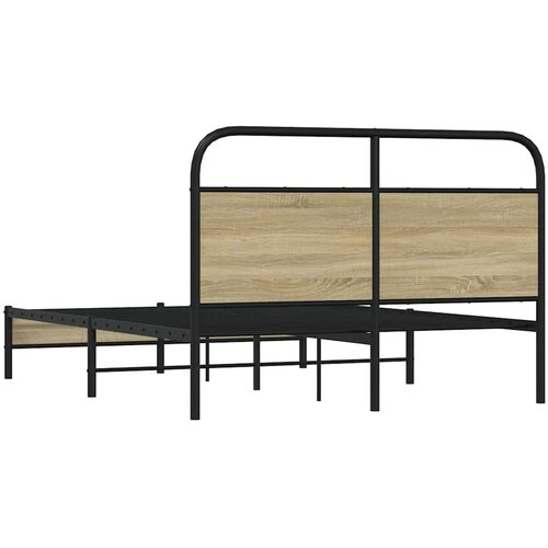 VidaXL Okvir kreveta bez madraca boja hrasta sonome 120x190 cm drveni Slike