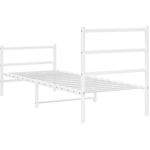  okvir kreveta s uzglavljem i podnožjem bijeli 80x200 cm Slike
