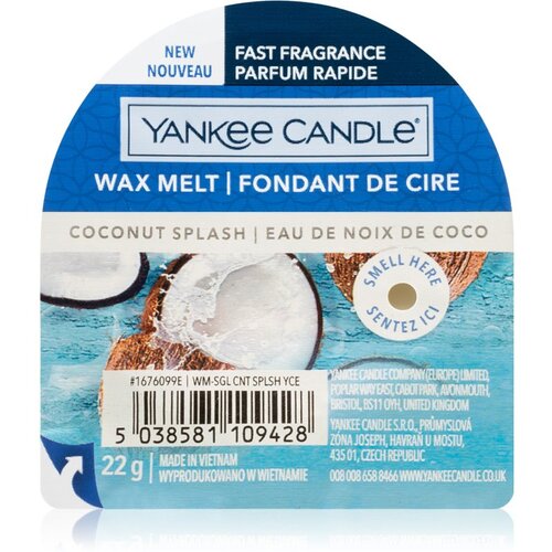 Yankee Candle coconut Splash vosak za aroma lampu 22 g unisex Slike