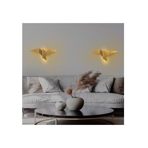 Opviq LED stenska svetilka v zlati barvi Pacali &amp;ndash; Slike