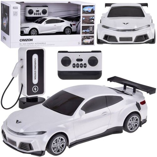  Automobil + stanica za punjenje Električni automobil sa svjetlima u boji RC0687 Slike