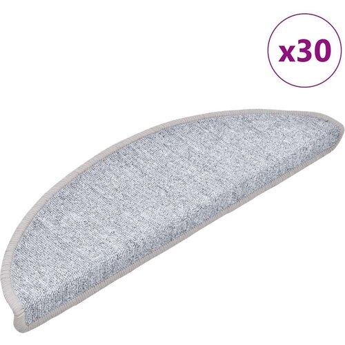 VidaXL Podloge za stopnice 30 kosov svetlo siva 56x17x3 cm Slike
