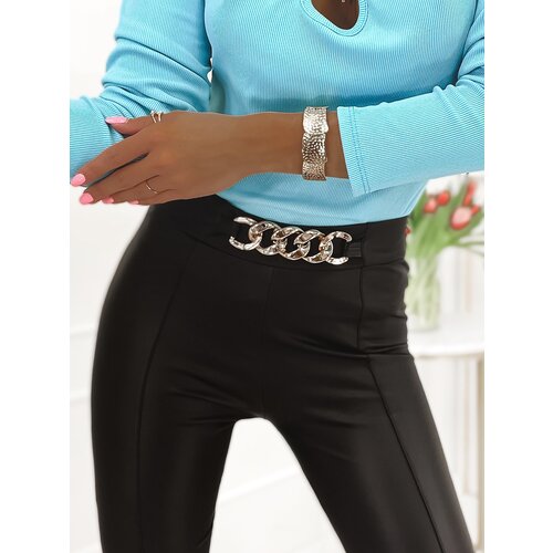 DStreet PANSY women&amp;#039;s black pants UY1116 Slike