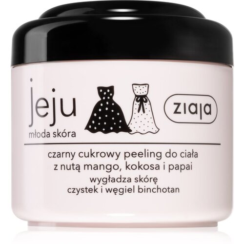 Ziaja Jeju Young Skin sladkorni piling za telo črni 200 ml Slike