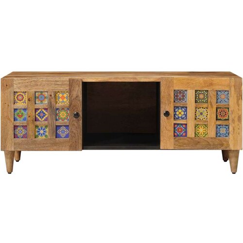  Stolić za kavu Prirodna 100 x 54 x 40 cm Čvrsto drvo manga - Prirodna Slike